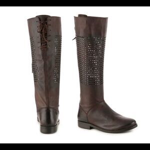 Matisse Boots Brown Leather “Cage” Sz 8